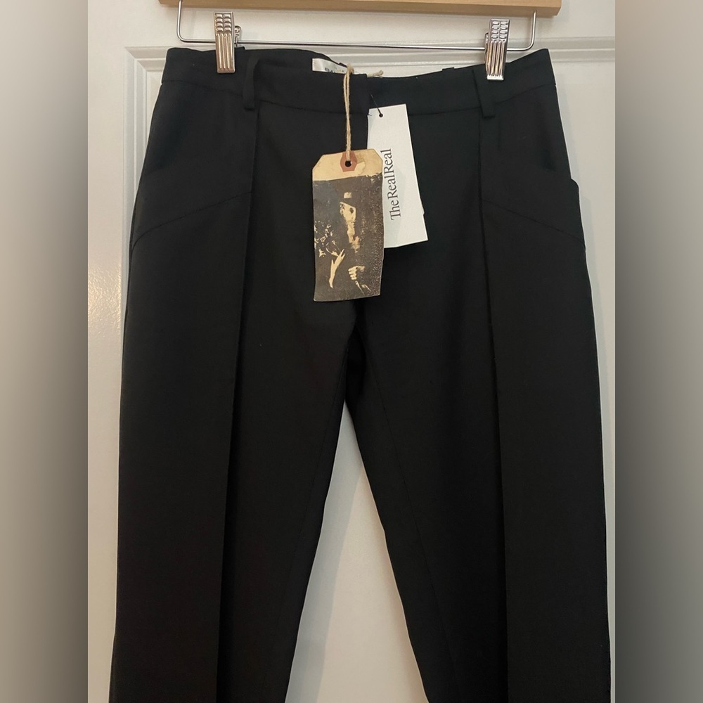 Le Dix Balenciaga Paris Straight Leg Trouser Pants in Black Size 38💕 - Picture 2 of 8